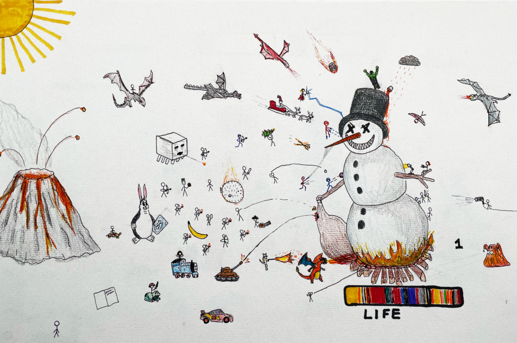 StickManWar: Analoges Zeichnen im digitalen Zeitalter heißt konkret: Der Schneemann als Hauptfigur einer eigenen Geschichte.